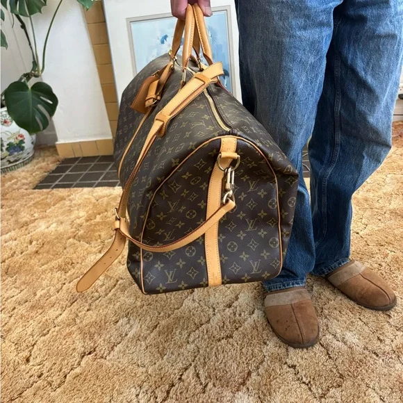 Authentic Louis Vuitton Brown Monogram Keepall Duffel Bag Final price! - Picture 3 of 15